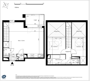 appartement à la vente -   31770  COLOMIERS, surface 65 m2 vente appartement - APR711525